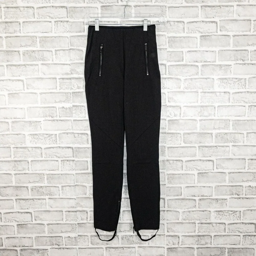 Rag & Bone NY Legging Pants zipper packets Black Women's Size 0